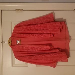 CJ Banks mauve cover up lightweight blazer